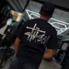 POLERA STUSSY BLACK OVERSIZE JH98001