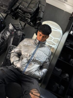 CHAQUETA GRIS BRILLANTE HD6109