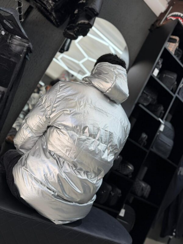 CHAQUETA GRIS BRILLANTE HOMBRE