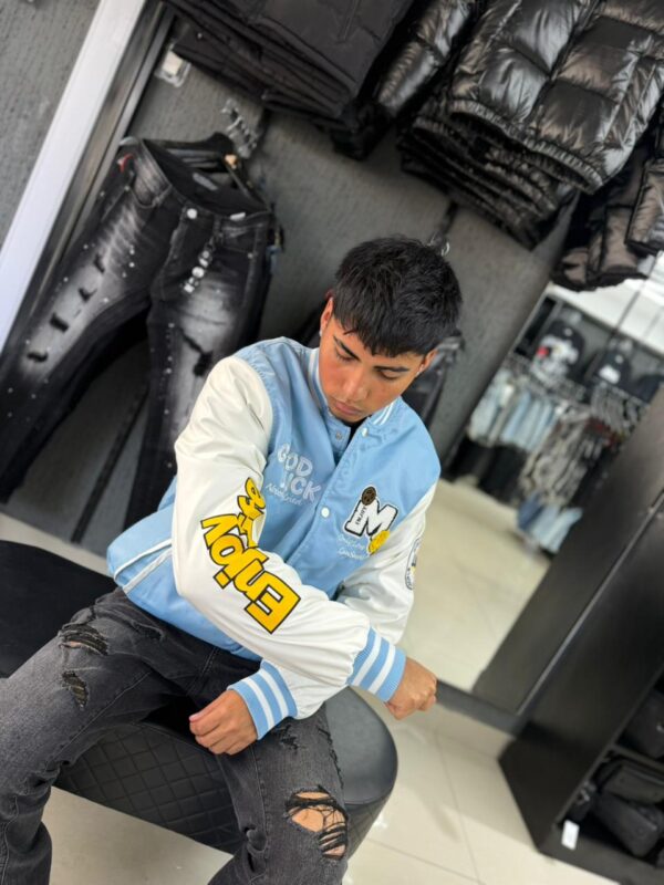 CHAQUETA LOGEOI CELESTE LG6222