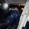 CHAQUETA MANGA CORTA AZUL BRILLANTE HUSTLA HT5708