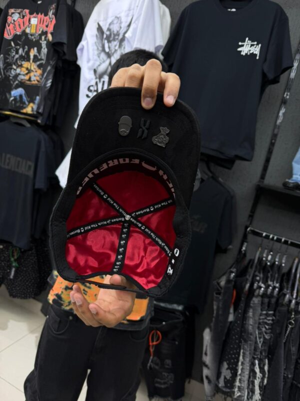 JOCKEY CURVO BARBA HEARTS-CHROME HEARTS BLACK CRUZ BRILLO MEXICO