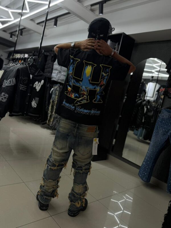 JEANS M-STAR FLARE DESLAVADO AZUL HOMBRE M-9099