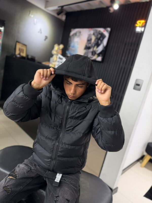 CHAQUETA HUSTLA DENIN BLACK HD6128
