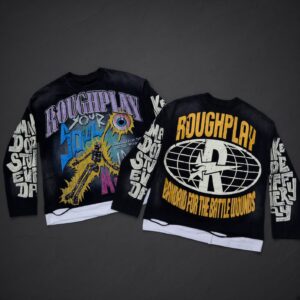 POLERA MANGA LARGA ROUGHPLAY NEGRA BRILLANTE SOUL NEGRO