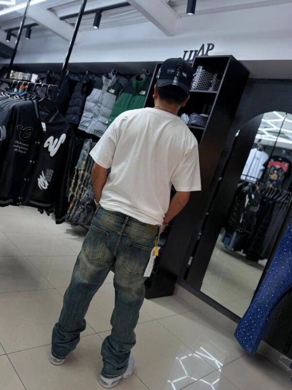 JEANS M-STAR FLARE DESLAVADO AZUL HOMBRE M-9116