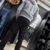 JEANS FASHION NOVA ALL OVER FRAY STACKED SKINNY FLARE BLACK GFN278