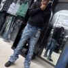 JEANS FASHION NOVA FLARE UP AND DESTROYED LIGHT BLUE WASH FNMDD54138