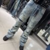 JEANS FASHION NOVA STACKED SKINNY FLARE DISTRESSED ME OUT LIGHT WASH FNMDD61012