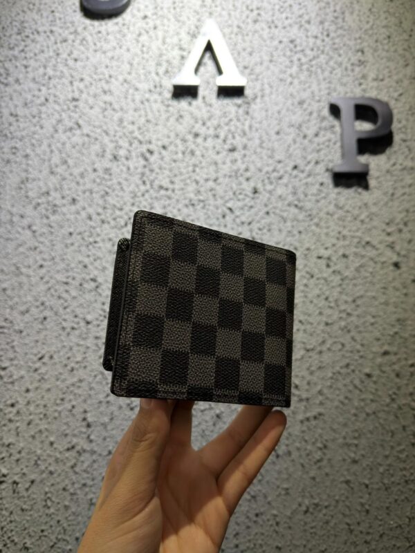 BILLETERA LV CUADRO GRIS-BLACK