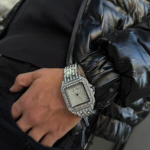 RELOJ ADIAMANTADO SILVER KDW HOMBRE