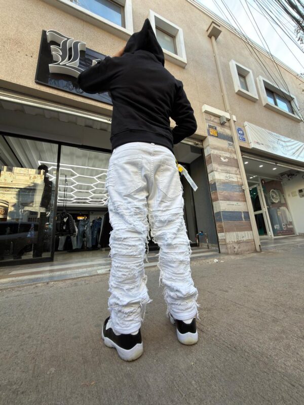 JEANS M-STAR BLANCO RASGADO SLIM FIT M-9071