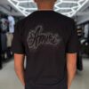 POLERA AMIRI NEGRA BRILLANTE ORIGINALS NIÑO