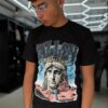 POLERA ESTATUA DE LA LIBERTAD NEGRA BRILLANTE ORIGINALS NIÑO