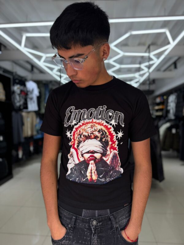 POLERA EMOTION XAVIS NEGRO SLIM FIT NIÑO
