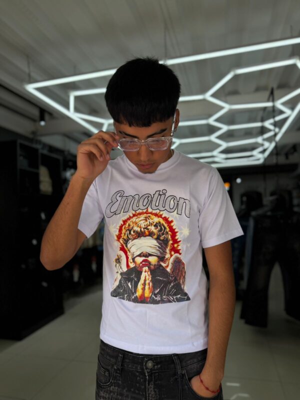 POLERA EMOTION XAVIS BLANCO SLIM FIT NIÑO