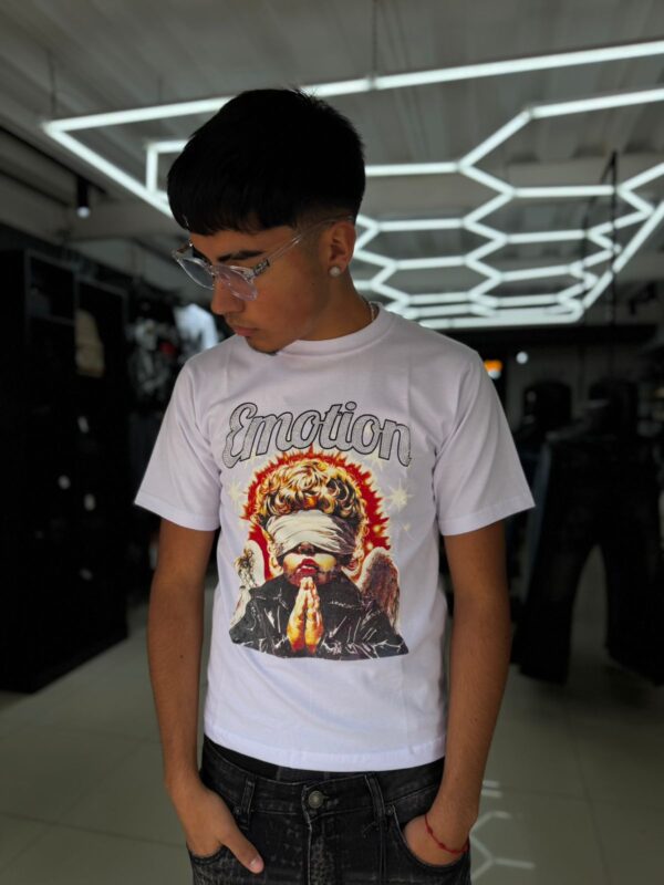 POLERA EMOTION XAVIS BLANCO SLIM FIT NIÑO