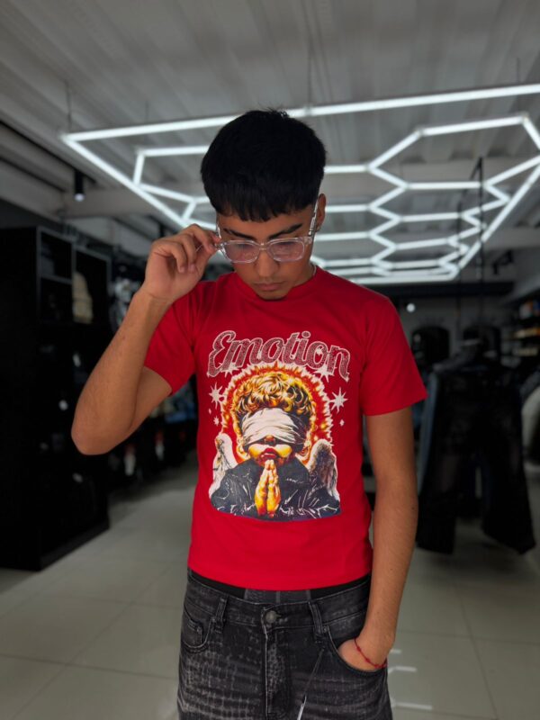 POLERA EMOTION XAVIS ROJO SLIM FIT NIÑO