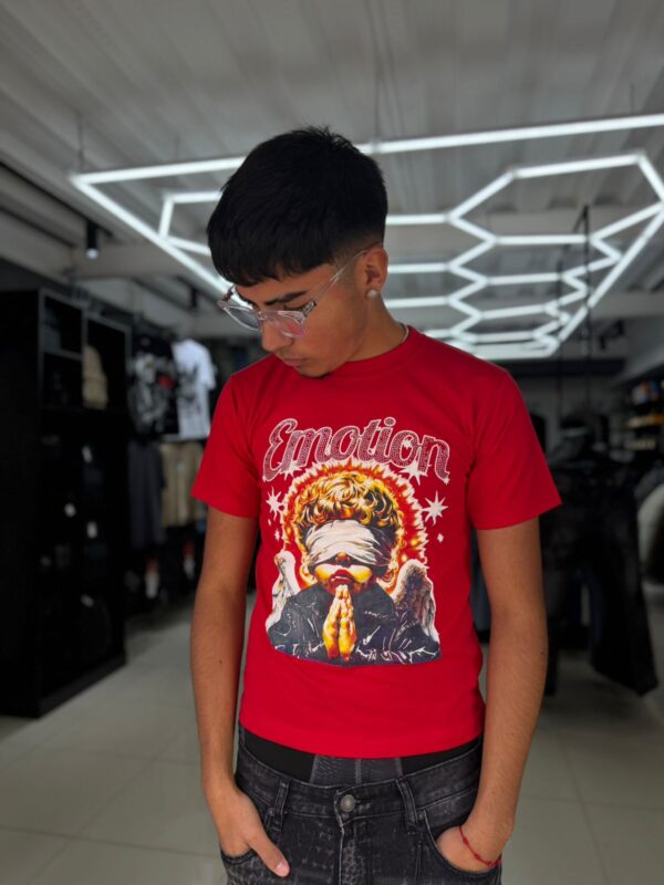 POLERA EMOTION XAVIS ROJO SLIM FIT NIÑO