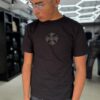 POLERA CHROME HEARTS NEGRO SLIM FIT NIÑO BRILLO