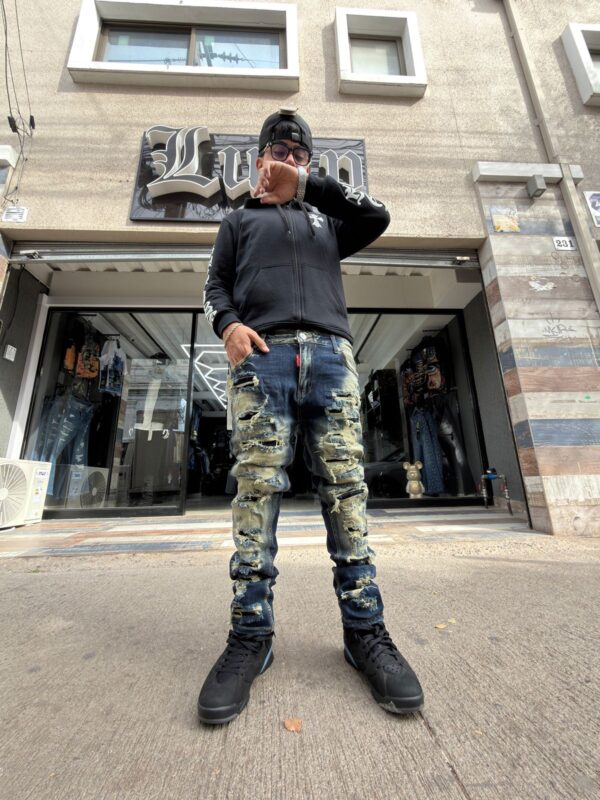 JEANS M-STAR AZUL DESLAVADO SLIM FIT M-8976-1