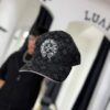 JOCKEY CHROME HEARTS NEGRO CRUZ CURVO LOGOS