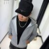 JOCKEY CURVO LA CHROME HEARTS BLACK CRUZ - GAMUZA