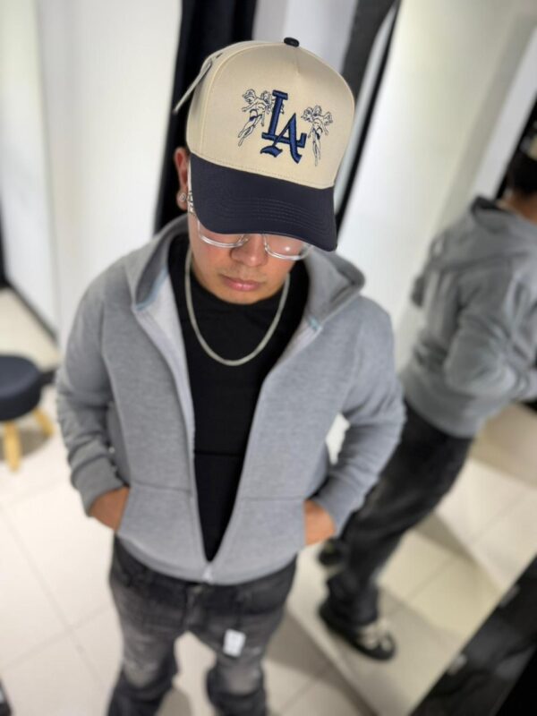 JOCKEY LA ANGEL BEIGE Y AZUL CUERO