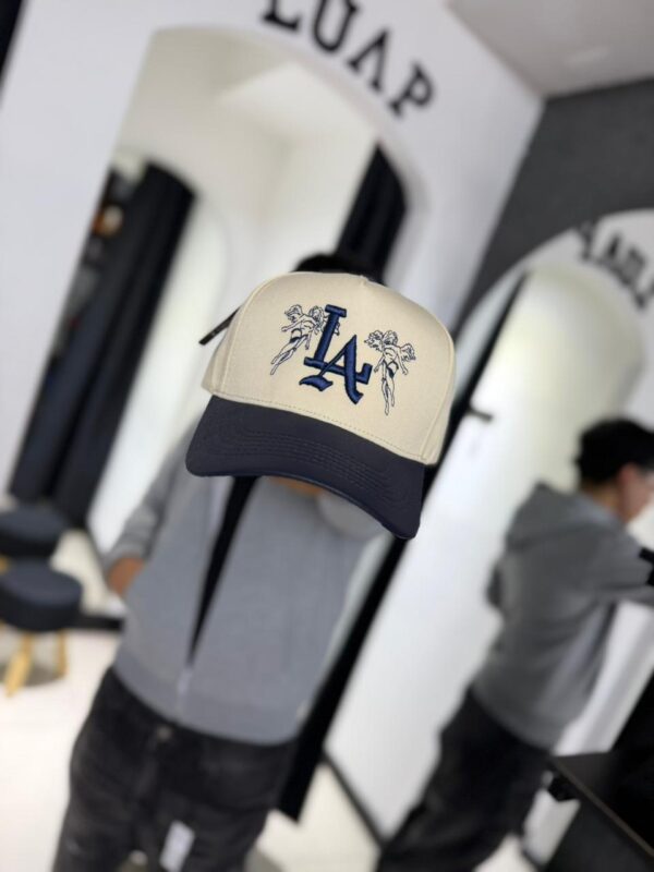 JOCKEY LA ANGEL BEIGE Y AZUL CUERO