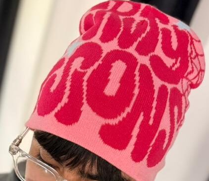 GORRO DE LANA GRUTY VISIONS ROSADO