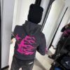 GORRO DE LANA JUST DOME NEGRO-ROSADO
