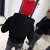 GORRO DE LANA TELA ARAÑA ROJO