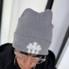 GORRO DE LANA TRES CRUZ GRIS CLARO