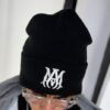 GORRO DE LANA AMIRI NEGRO Y BLANCO