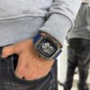 RELOJ KADIBIN AZUL METALICO