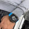 RELOJ KADIBIN CELESTE METALICO