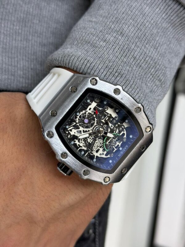 RELOJ KADIBIN BLANCO METALICO