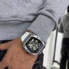 RELOJ KADIBIN BLANCO METALICO