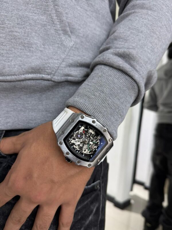 RELOJ KADIBIN BLANCO METALICO