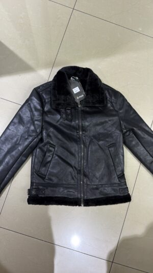 CHAQUETA BÁSICA NEGRA PELUDO 2641-1