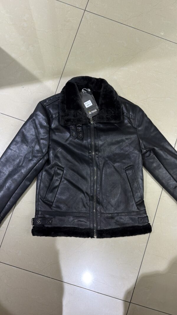 CHAQUETA BÁSICA NEGRA PELUDO 2641-1