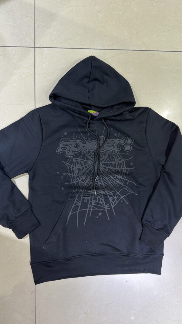 POLERON SPIDER NEGRO HOMBRE