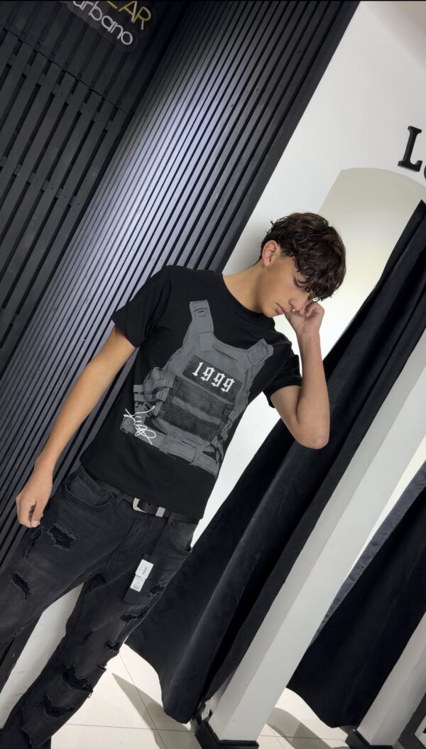 POLERA REGULAR FIT ANTI BALA NEGRA LUAP