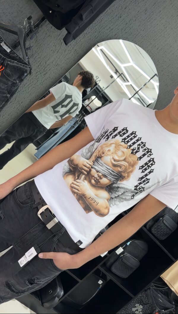 POLERA ANGEL LUAP DISTRICT BRILLO REGULAR FIT BLANCO