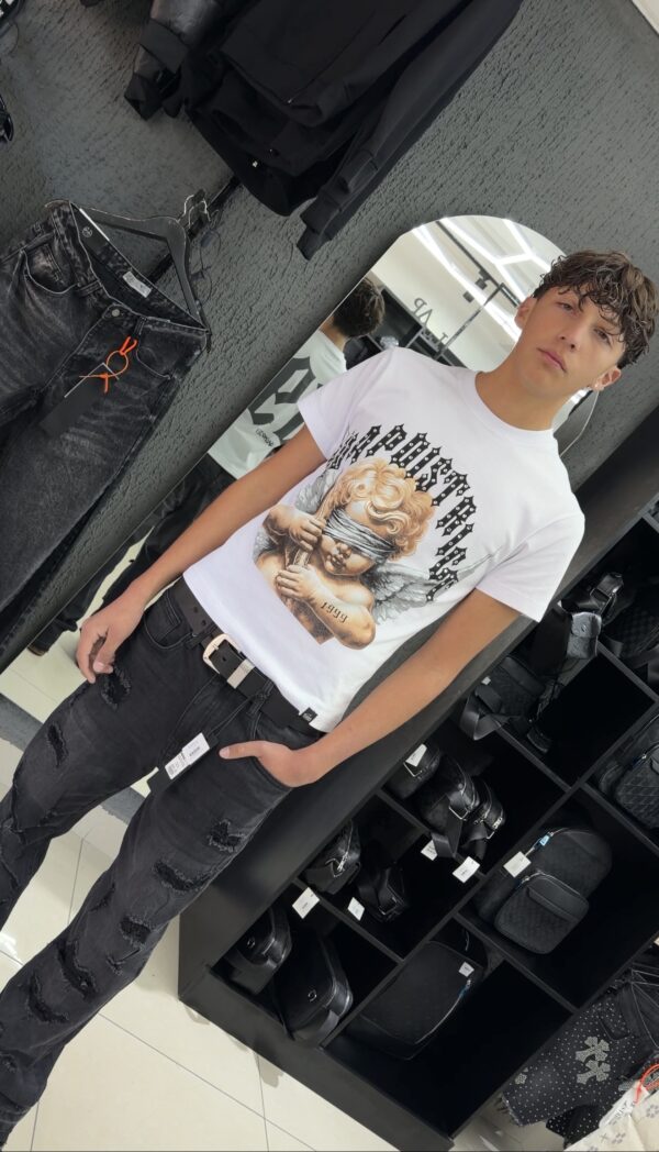 POLERA ANGEL LUAP DISTRICT BRILLO REGULAR FIT BLANCO