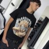 POLERA ANGEL LUAP DISTRICT BRILLO REGULAR FIT NEGRO