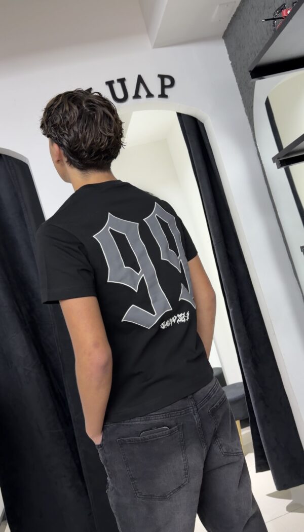 POLERA ANGEL LUAP DISTRICT BRILLO REGULAR FIT NEGRO