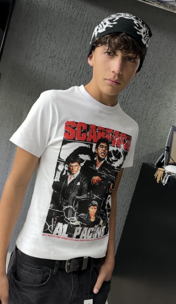 POLERA LUAP SCARFACE REGULAR FIT BLANCO