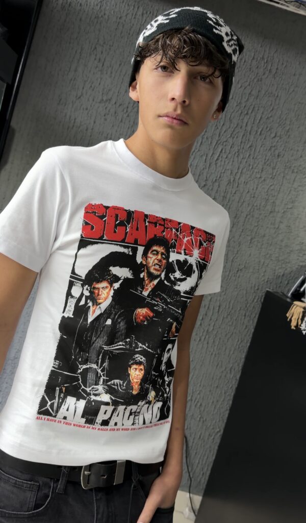 POLERA LUAP SCARFACE REGULAR FIT BLANCO