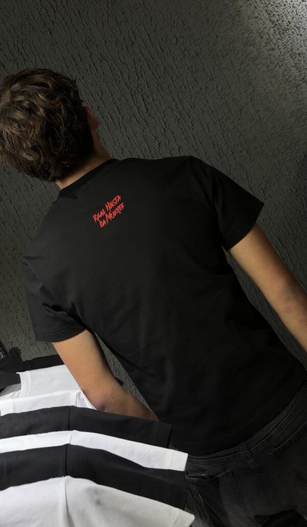 POLERA LUAP REAL HASTA LA MUERTE REGULAR FIT NEGRO